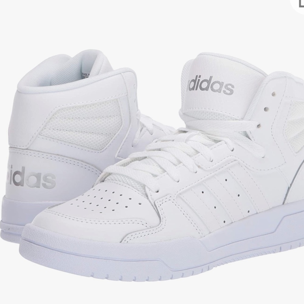 NWT - Adidas Entrap Mid Hightops, White